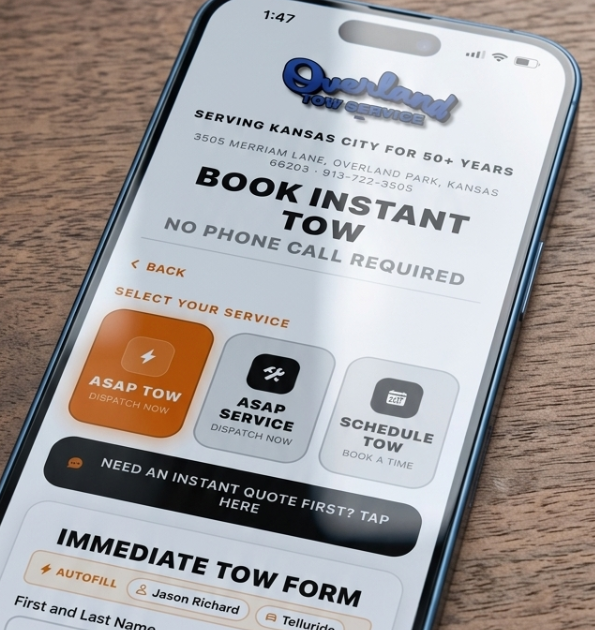 Web form in use